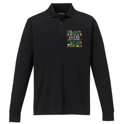 Gardening Gardener Potted Just One More Plant I Promise Meaningful Gift Performance Long Sleeve Polo