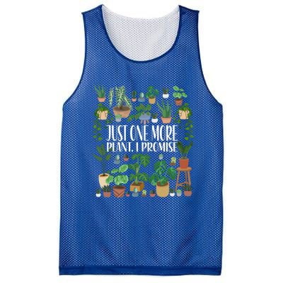 Gardening Gardener Potted Just One More Plant I Promise Meaningful Gift Mesh Reversible Basketball Jersey Tank