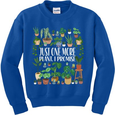 Gardening Gardener Potted Just One More Plant I Promise Meaningful Gift Kids Sweatshirt