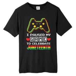 Gamer Game Proud Black Freedom Black History Juneteenth Gift Tall Fusion ChromaSoft Performance T-Shirt