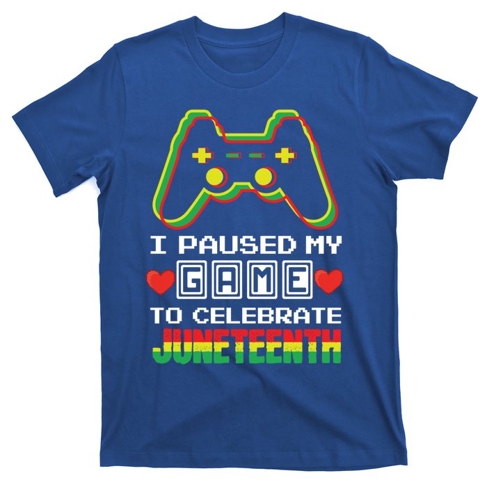 Gamer Game Proud Black Freedom Black History Juneteenth Gift T-Shirt