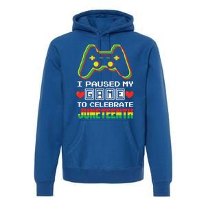 Gamer Game Proud Black Freedom Black History Juneteenth Gift Premium Hoodie