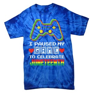 Gamer Game Proud Black Freedom Black History Juneteenth Gift Tie-Dye T-Shirt