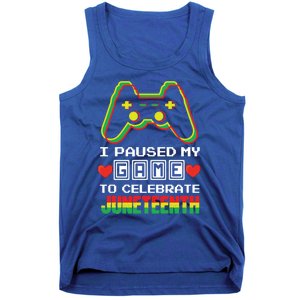 Gamer Game Proud Black Freedom Black History Juneteenth Gift Tank Top