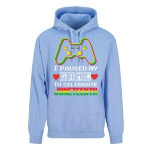 Gamer Game Proud Black Freedom Black History Juneteenth Gift Unisex Surf Hoodie