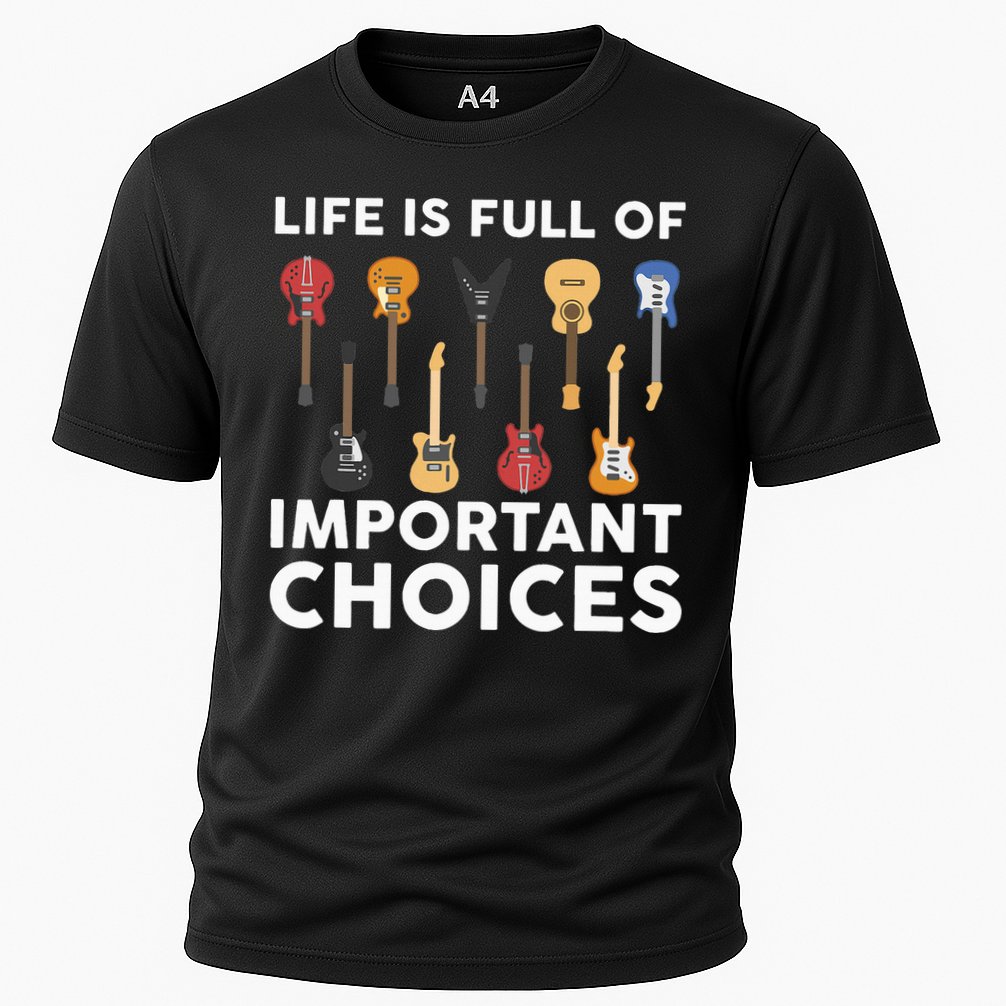 Guitarist Guitar Player Music Lover Cooling Performance Crew T-Shirt