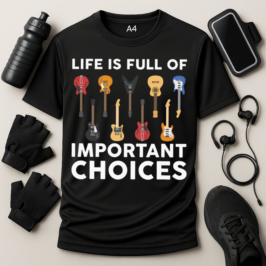 Guitarist Guitar Player Music Lover Cooling Performance Crew T-Shirt
