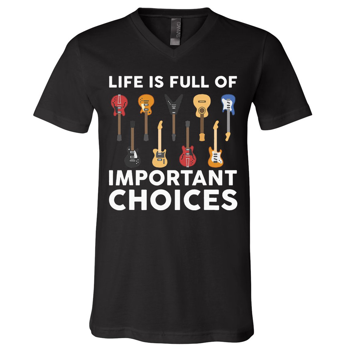 Guitarist Guitar Player Music Lover V-Neck T-Shirt