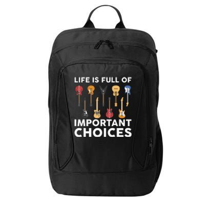 Guitarist Guitar Player Music Lover City Backpack