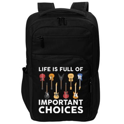 Guitarist Guitar Player Music Lover Impact Tech Backpack