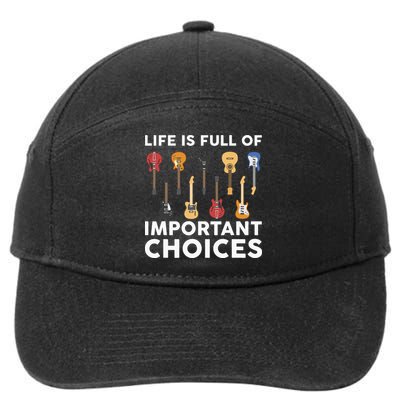 Guitarist Guitar Player Music Lover 7-Panel Snapback Hat