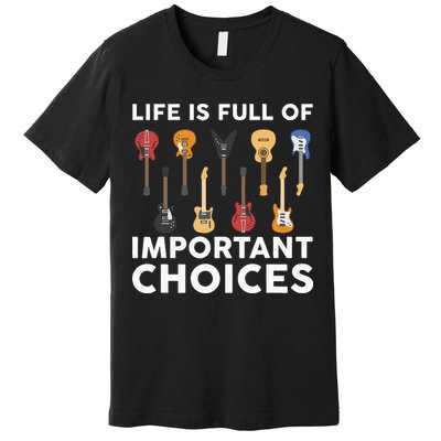 Guitarist Guitar Player Music Lover Premium T-Shirt