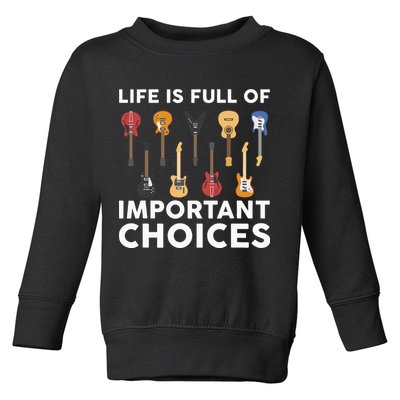 Guitarist Guitar Player Music Lover Toddler Sweatshirt