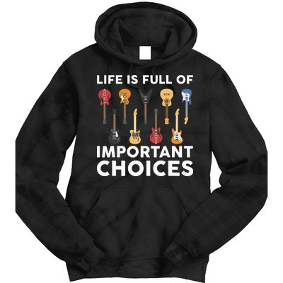 Guitarist Guitar Player Music Lover Tie Dye Hoodie