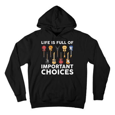 Guitarist Guitar Player Music Lover Tall Hoodie