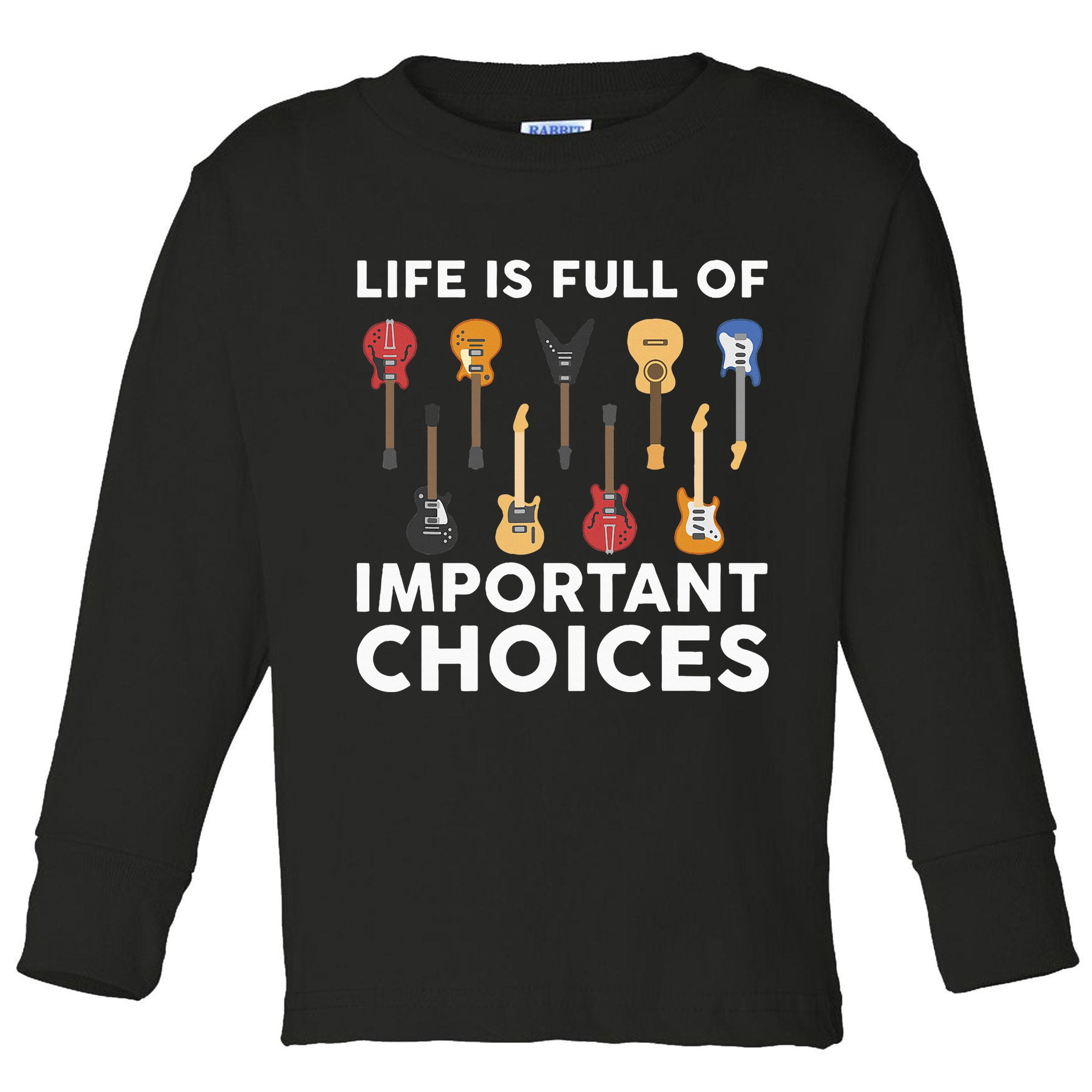 Guitarist Guitar Player Music Lover Toddler Long Sleeve Shirt