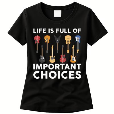 Guitarist Guitar Player Music Lover Womens T-Shirt