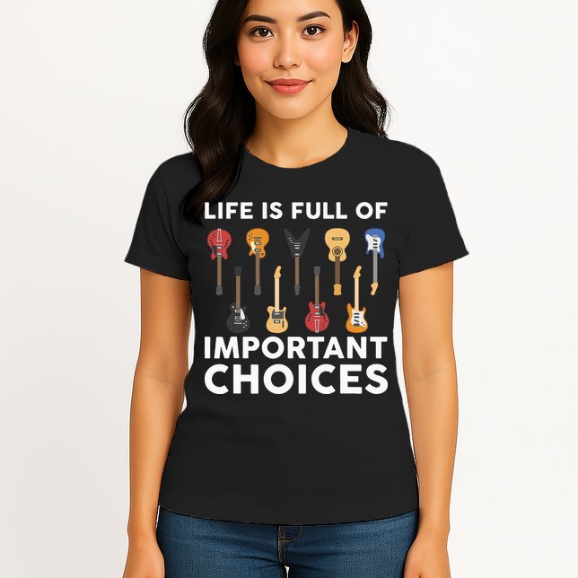 Guitarist Guitar Player Music Lover Womens T-Shirt