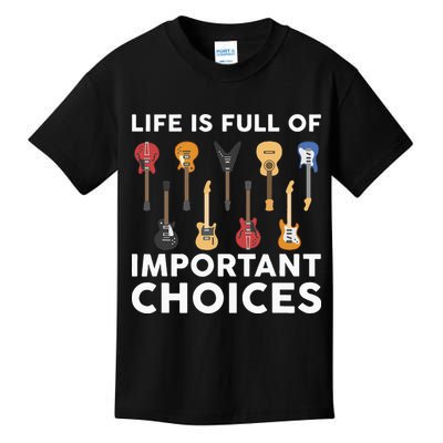 Guitarist Guitar Player Music Lover Kids T-Shirt