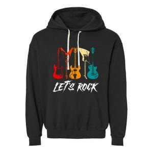 Guitarist Guitar Player Rock Music Lover Guitar Garment-Dyed Fleece Hoodie