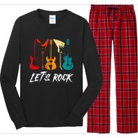 Guitarist Guitar Player Rock Music Lover Guitar Long Sleeve Pajama Set