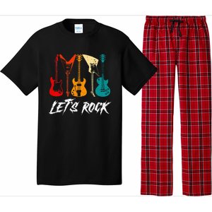 Guitarist Guitar Player Rock Music Lover Guitar Pajama Set