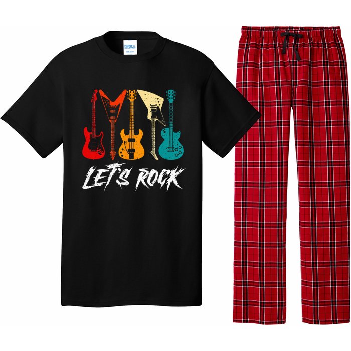 Guitarist Guitar Player Rock Music Lover Guitar Pajama Set