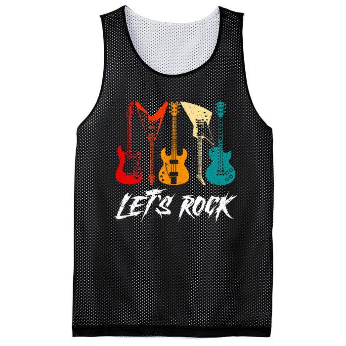 Guitarist Guitar Player Rock Music Lover Guitar Mesh Reversible Basketball Jersey Tank