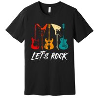 Guitarist Guitar Player Rock Music Lover Guitar Premium T-Shirt