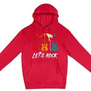 Guitarist Guitar Player Rock Music Lover Guitar Premium Pullover Hoodie