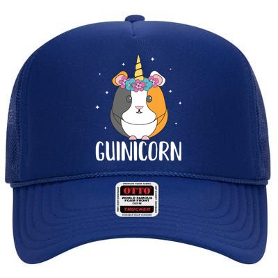 Guinicorn Guinea Pig Pet Owners Gift High Crown Mesh Back Trucker Hat