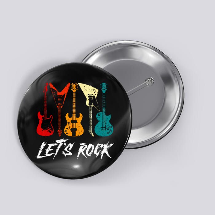 Guitarist Guitar Player Rock Music Lover Guitar Button