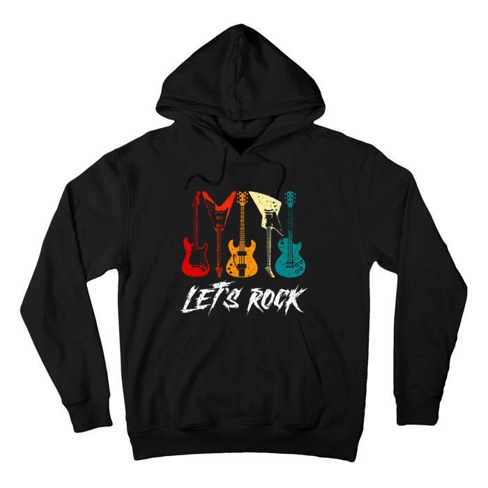 Guitarist Guitar Player Rock Music Lover Guitar Tall Hoodie