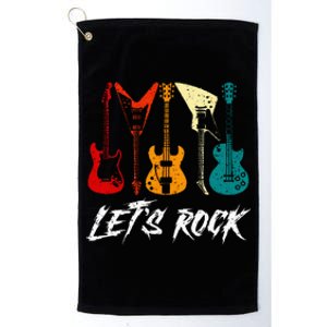 Guitarist Guitar Player Rock Music Lover Guitar Platinum Collection Golf Towel