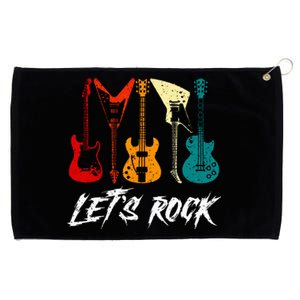 Guitarist Guitar Player Rock Music Lover Guitar Grommeted Golf Towel