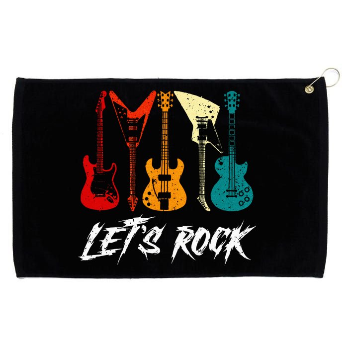 Guitarist Guitar Player Rock Music Lover Guitar Grommeted Golf Towel