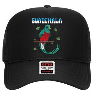 Guatemala Guatemalan Quetzal funny quote High Crown Mesh Back Trucker Hat