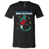 Guatemala Guatemalan Quetzal funny quote V-Neck T-Shirt