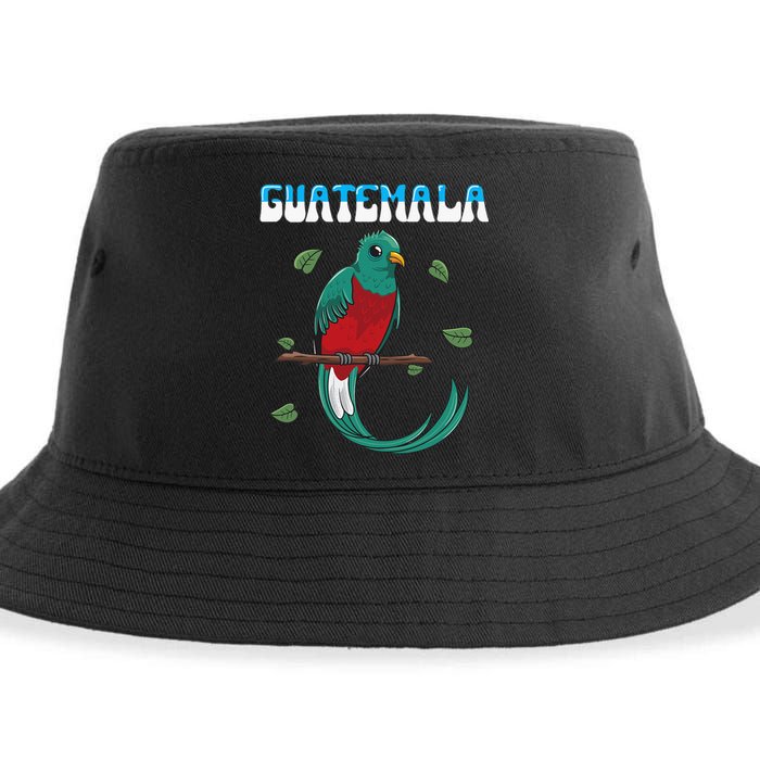 Guatemala Guatemalan Quetzal funny quote Sustainable Bucket Hat