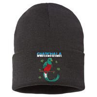 Guatemala Guatemalan Quetzal funny quote Sustainable Knit Beanie