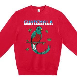 Guatemala Guatemalan Quetzal funny quote Premium Crewneck Sweatshirt