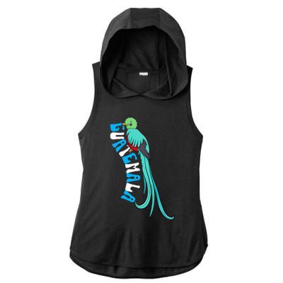 Guatemala Guatemalan Quetzal Ladies PosiCharge Tri-Blend Wicking Draft Hoodie Tank