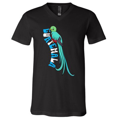 Guatemala Guatemalan Quetzal V-Neck T-Shirt