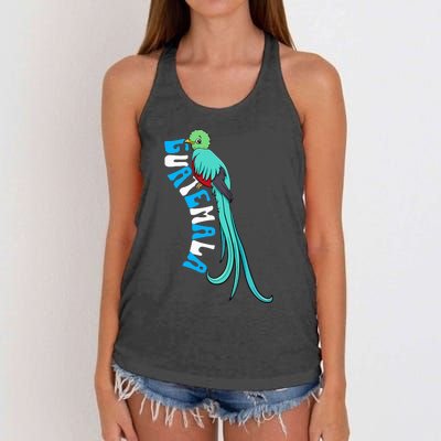 Guatemala Guatemalan Quetzal Women's Knotted Racerback Tank