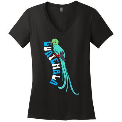 Guatemala Guatemalan Quetzal Women's V-Neck T-Shirt