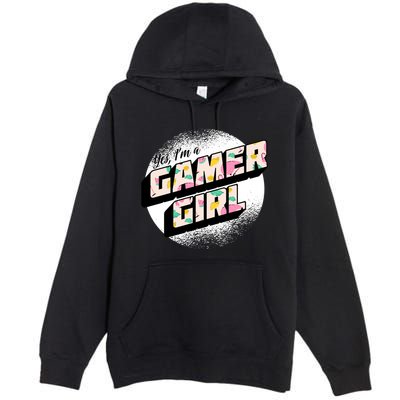 Girl Gaming Quote For A Gamer Gift Premium Pullover Hoodie