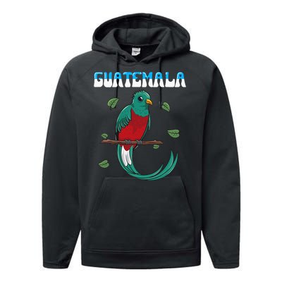 Guatemala Guatemalan Quetzal Performance Fleece Hoodie