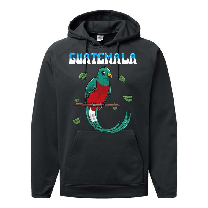 Guatemala Guatemalan Quetzal Performance Fleece Hoodie