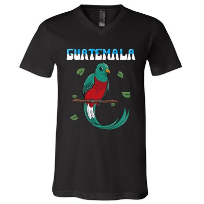 Guatemala Guatemalan Quetzal V-Neck T-Shirt