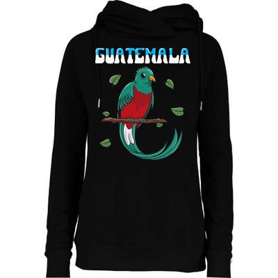 Guatemala Guatemalan Quetzal Womens Funnel Neck Pullover Hood